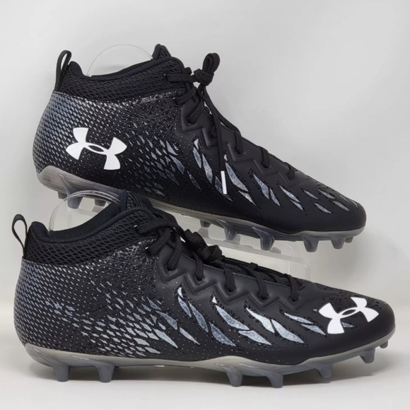 Under Armour Spotlight UA Football Cleats Black 3023963-001 Men\'s Size 13.5 New